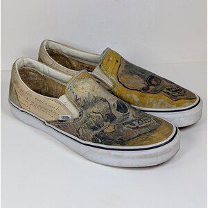 Vans x Van Gogh Museum Vincent Skull Amsterdam Slip-On Shoes Mens Sz 11 Painting